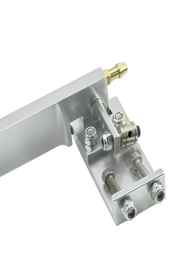 URIMPAVIDO 1PC RC Boat Aluminium Alloy Rudder with Water Inlet Pick Up Absorbing Steering for RC Boat Ship Building Part (75mm Silver) - Image 5